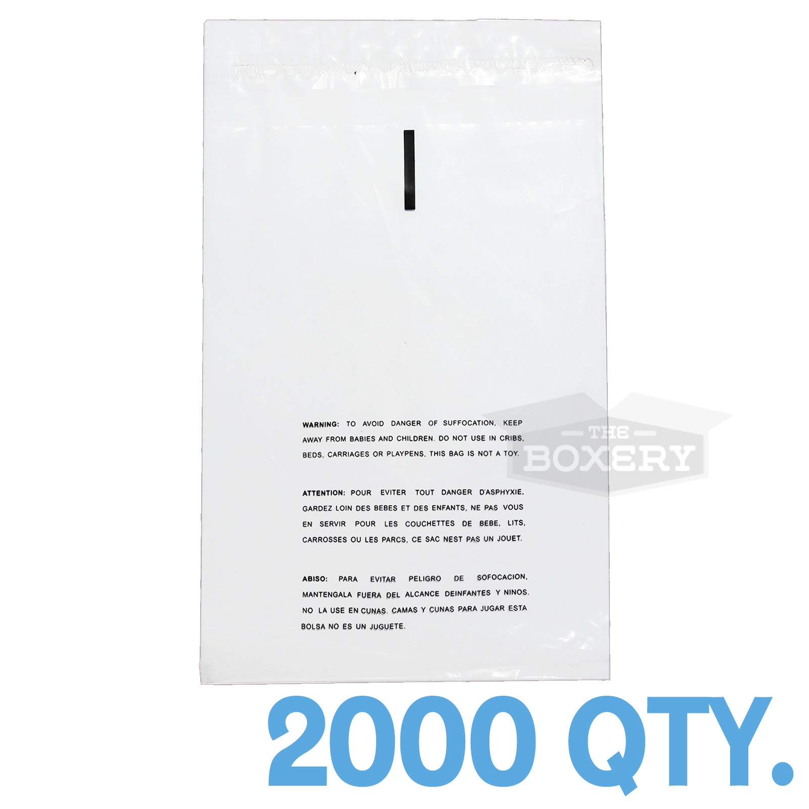 2000 9×12 Self Seal Suffocation Warning Clear Poly Bags 1.5 mil Free Shipping