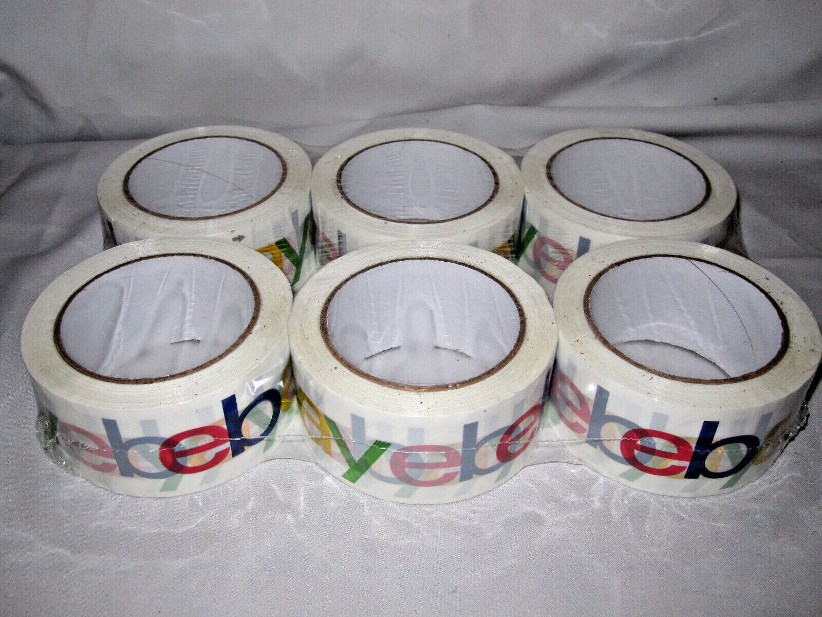 Six (6) Rolls eBay Branded Logo BOPP Shipping Tape 75 yards x 2 » multicolor