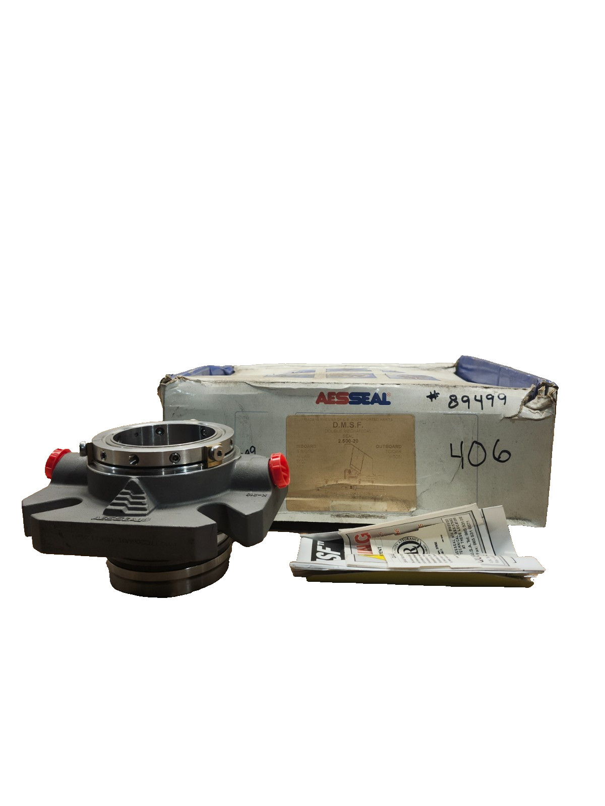 NEW IN BOX AESSEAL DOUBLE MECHANICAL SEAL 2.500-20 1AKZTTC20V01