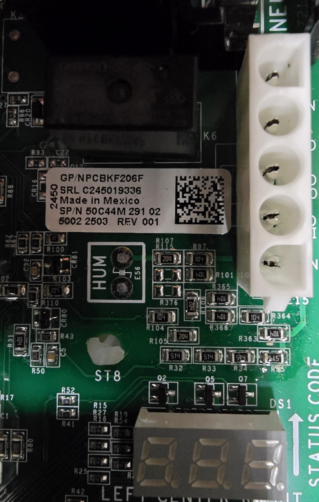 Amana-Goodman PCBKF206F Circuit Board