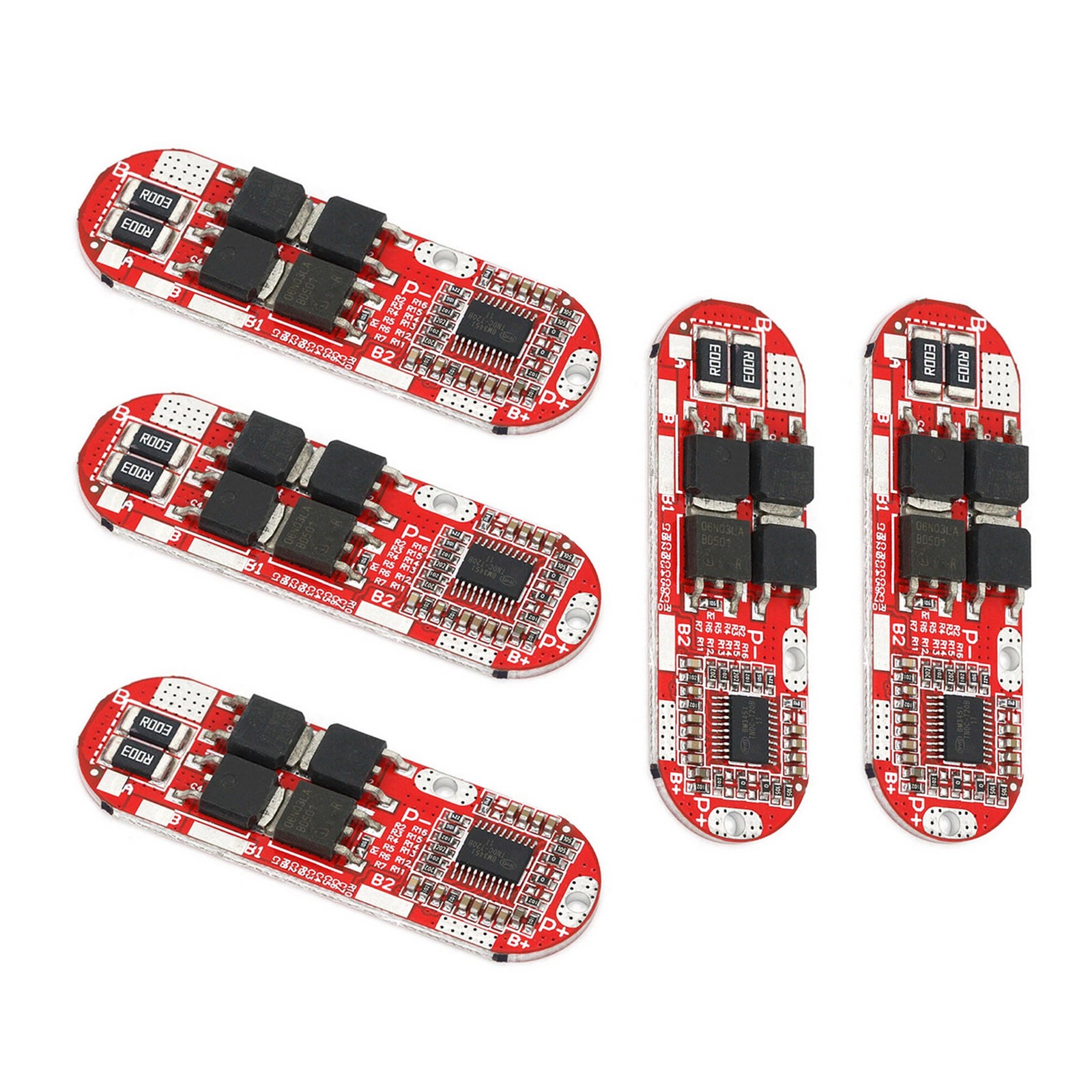 4pcs 5S 25A BMS Protection Circuit Board for DIY Power Bank and Battery Packs