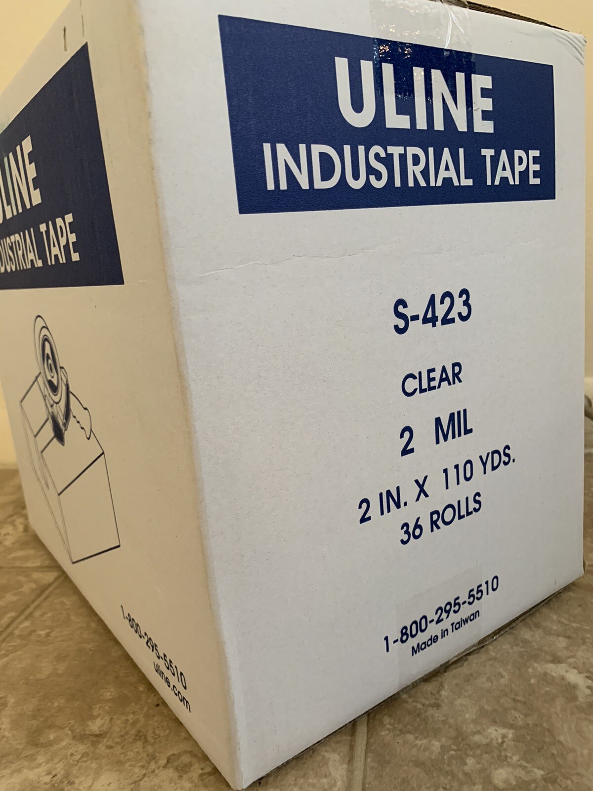 (36) ULINE S-423 2″ x 110yds 2mil PACKING / SHIPPING TAPE. (36) Rolls