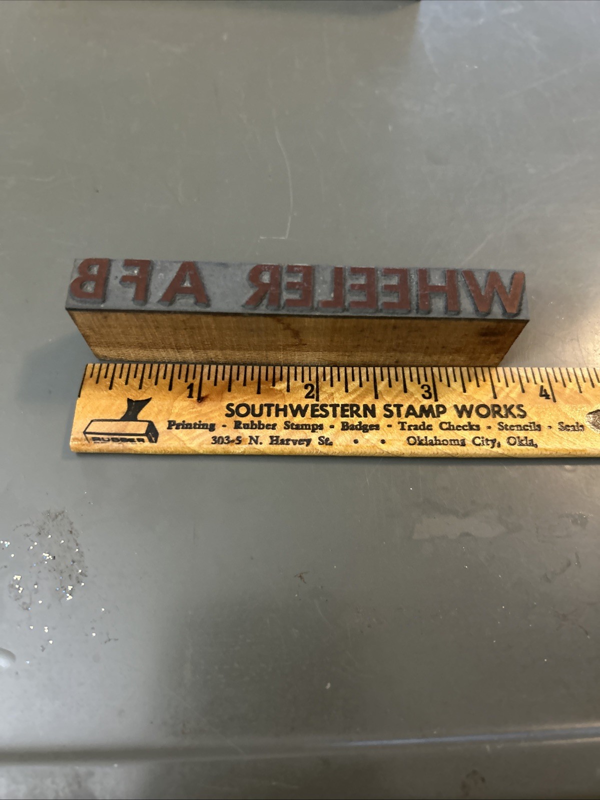 1950s Print Block Wheeler AFB Honolulu Hawaii United States Air Force