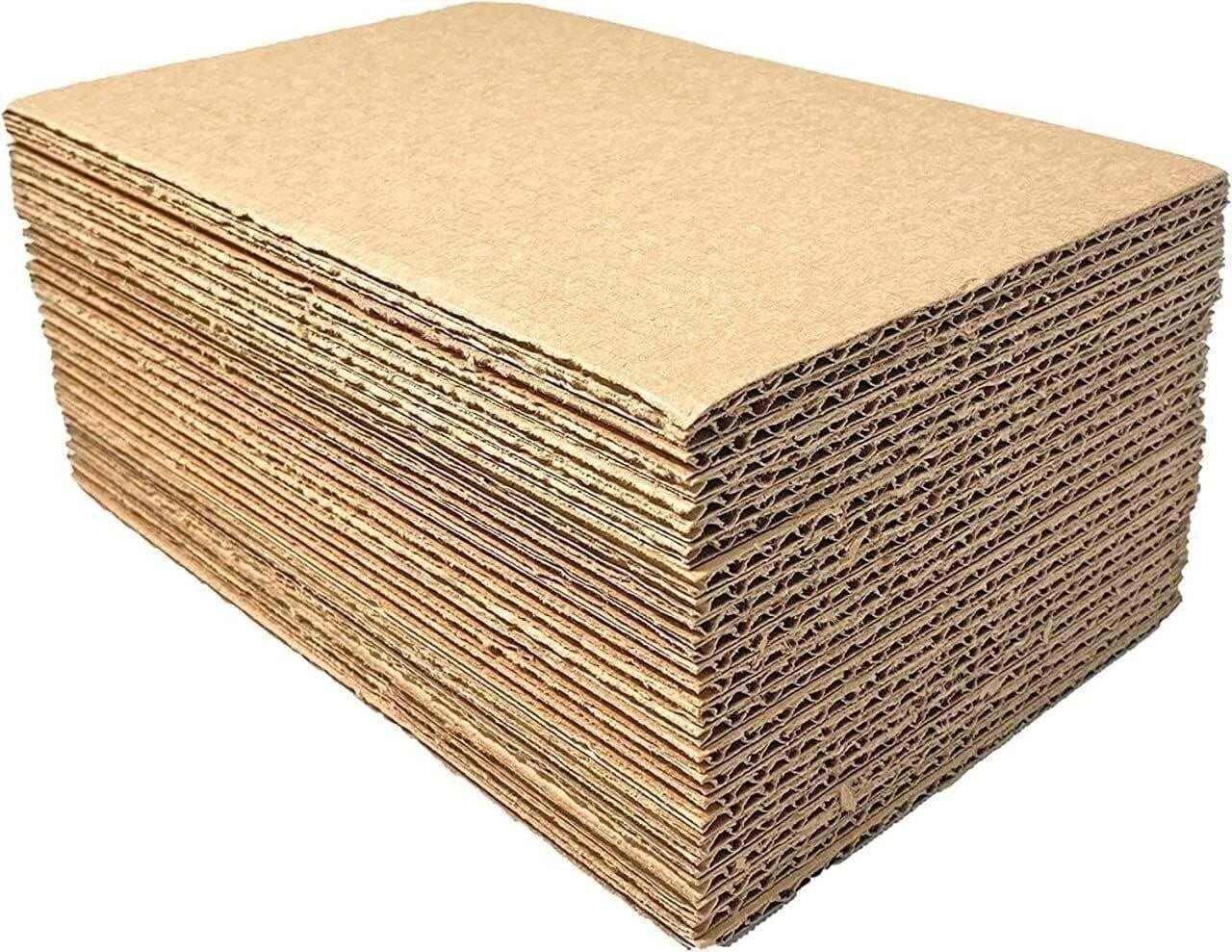 50 12.25×12.25 Cardboard Corrugated Pads Inserts Filler Sheet 12.25 x 12.25