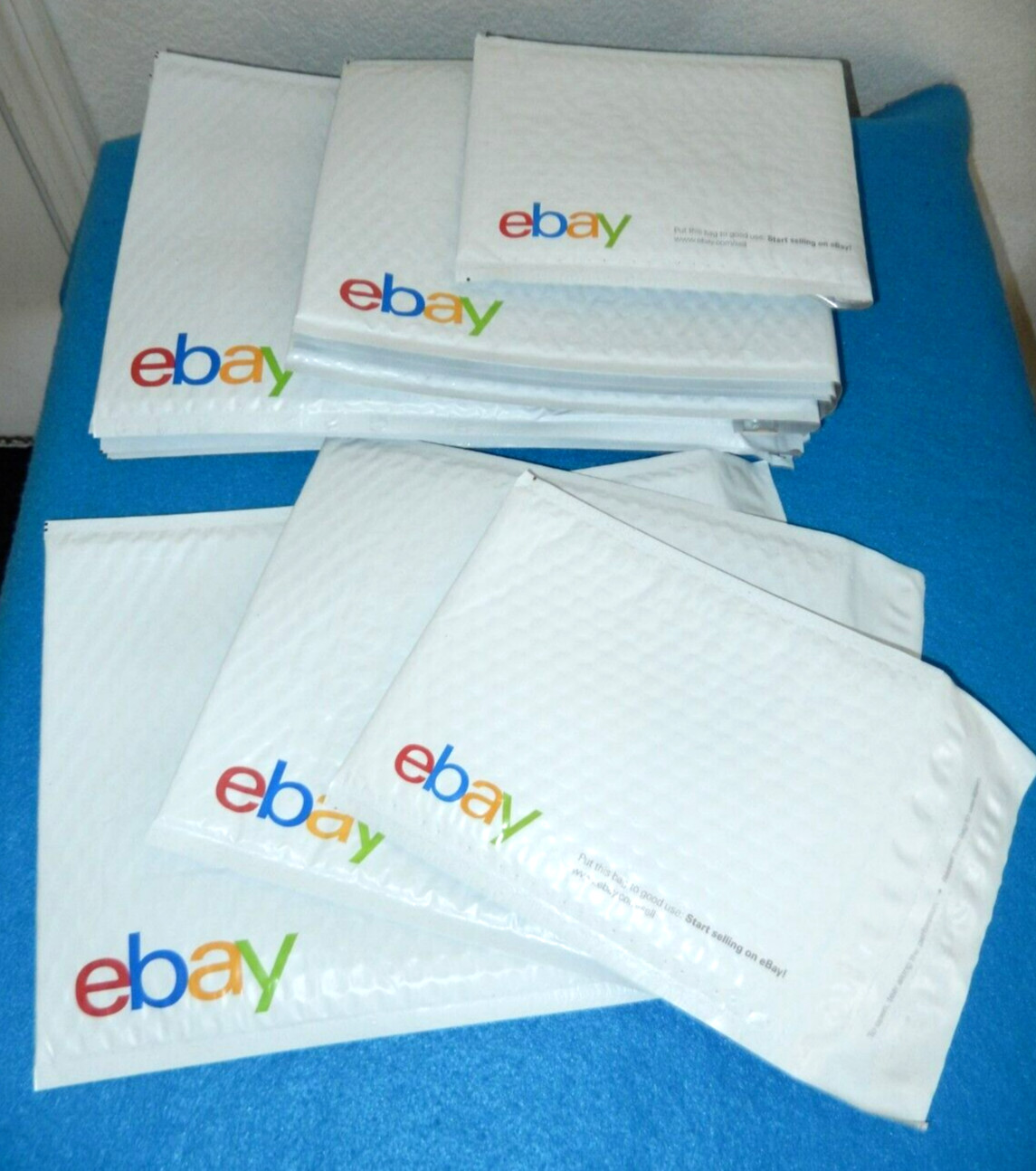 SHIP with STYLE! Ebay Shipping Supplies Padded Bubble Mailers-3 sizes/12 pak