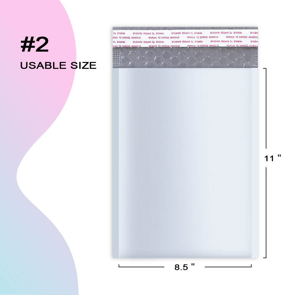 #2 8.5×12 Poly Bubble Mailers Padded Shipping Envelopes Mailing Bags 8.5×12″