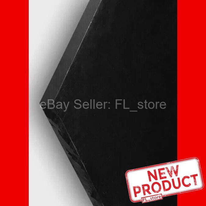 Black Plastic Sheet High Density Polyethylene 1/2″ Thick x 24″ L X 12″ W HDPE