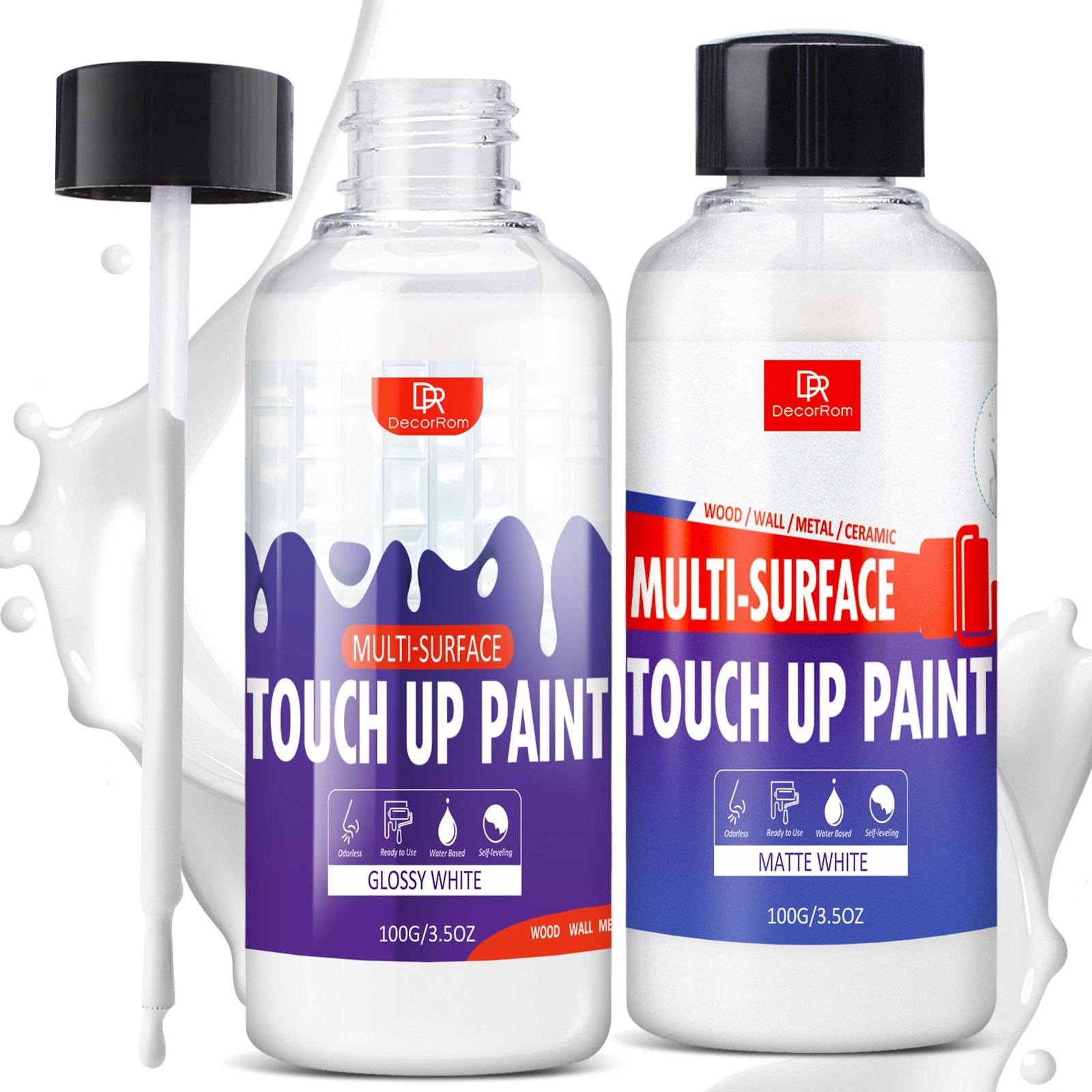 White Touch Up Paint Pen – 7oz Multi Surface Quick-Dry Repair, Fix