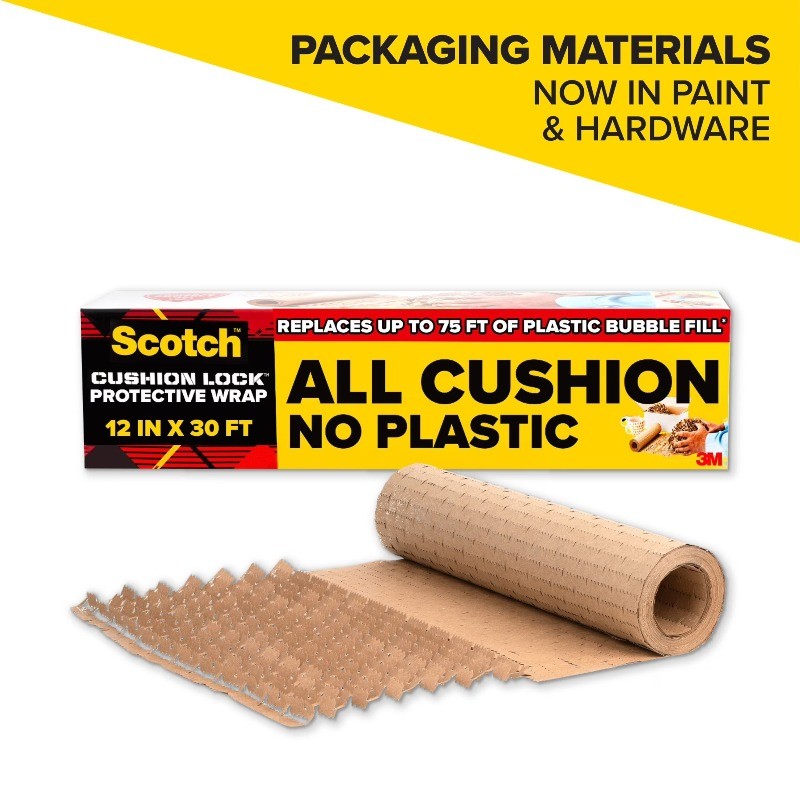 Scotch Cushion Lock Protective Wrap,30 ft. Roll,Equivalent to 75 ft. Bubble Wrap
