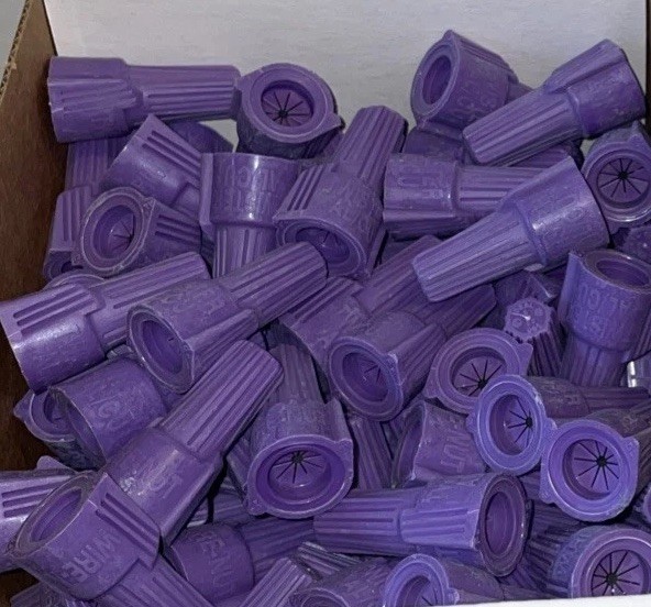 Ideal Twisters 100pcs Al/Cu Wire Connectors Aluminum to Copper – Purple
