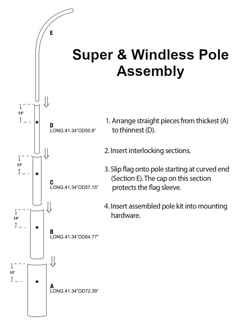 «USA CLASSIC» Advertising Super Flag & Pole Kit United States of America US star