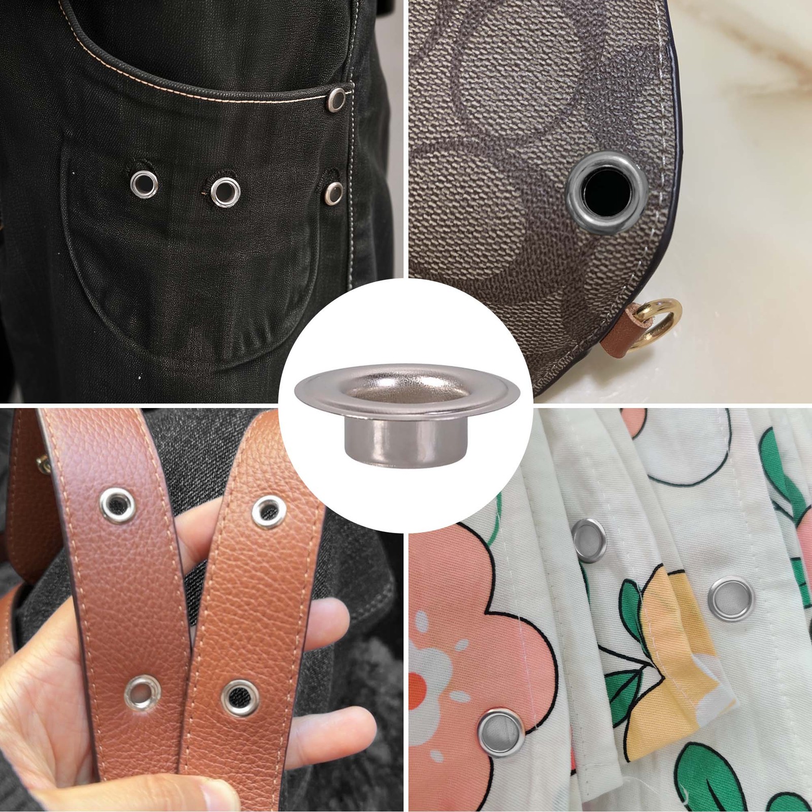 3/8” Size 2 Grommet & Washers Kit Leather Bags Poster Banner Eyelets 1000 Pack