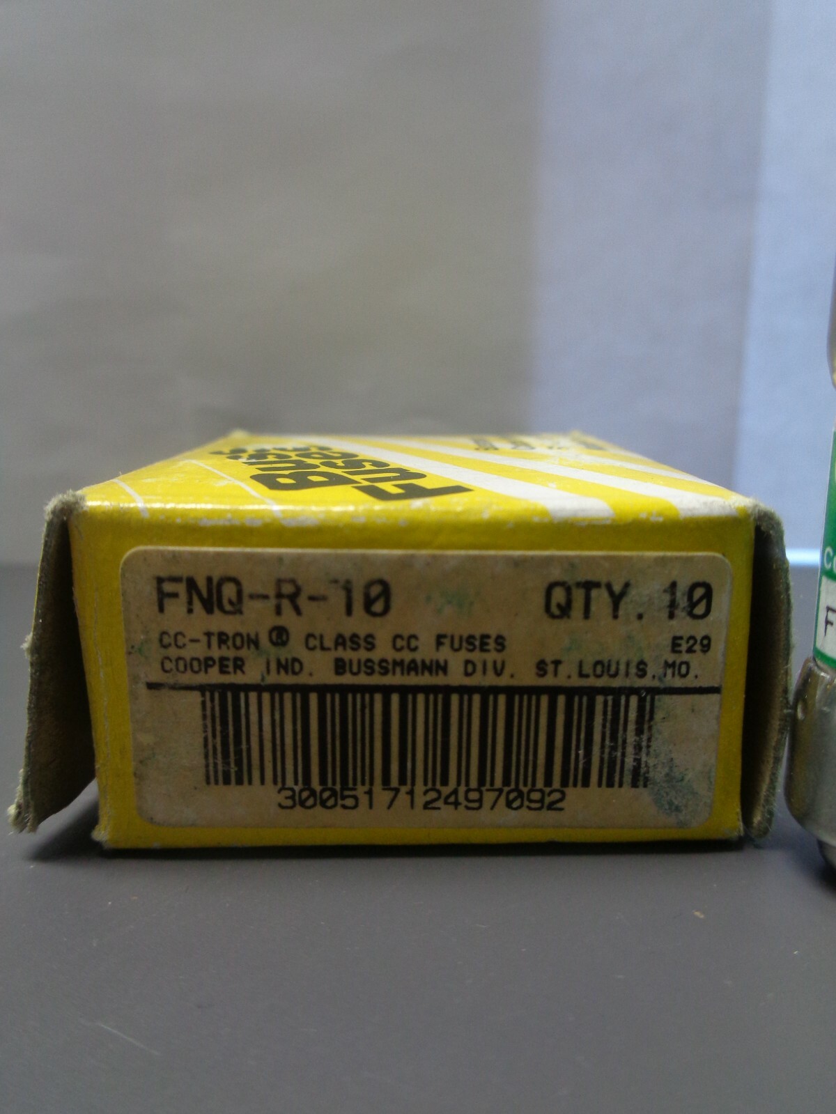 New Lot Bussmann FNQ-R-10 Amp Fuses Class CC 600 Volts NIB