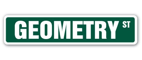 Signmission Geometry Street Sign Mathematics Teacher Professor Math 36 Wide