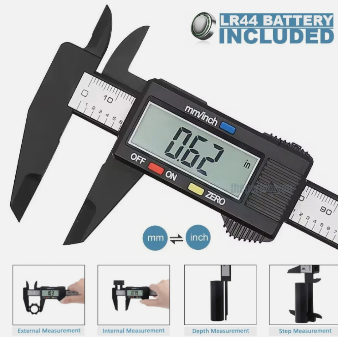 6″ 150mm Digital Caliper Micrometer LCD Gauge Vernier Electronic Measuring Tool