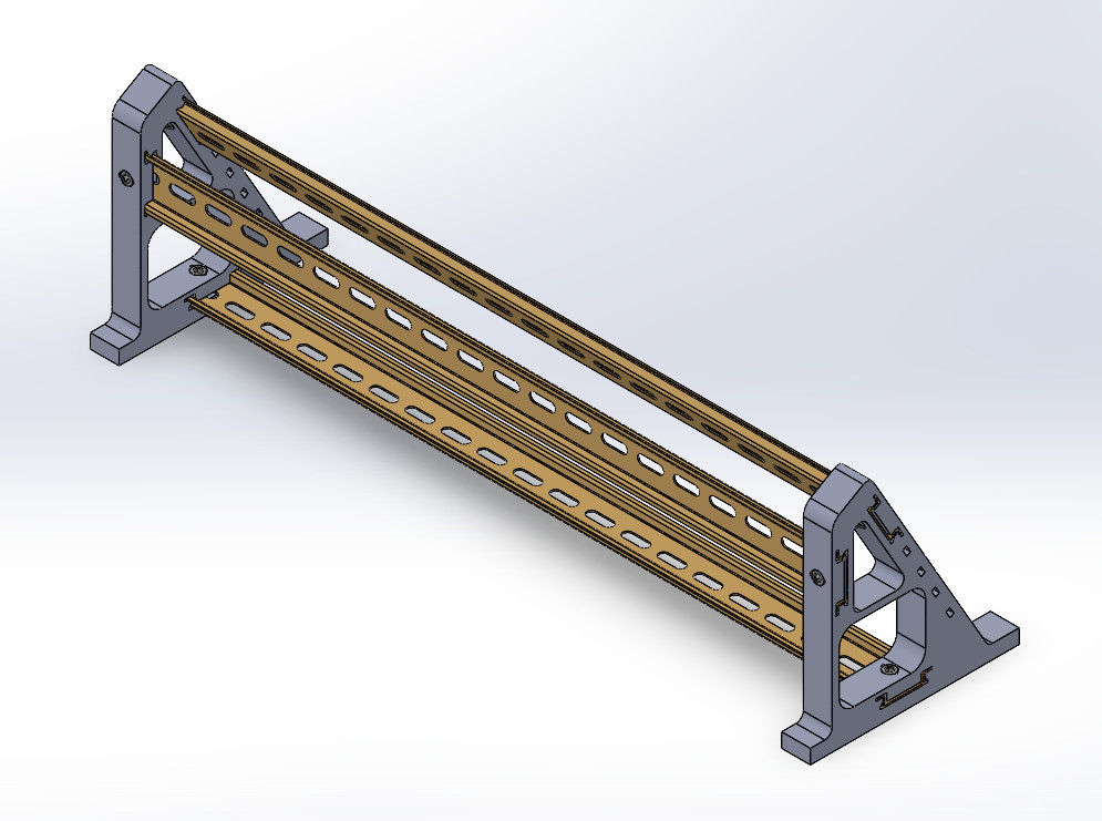 PLC Trainer DIN Rail Stand: Allen-Bradley/Siemens/Omron/Mitsubishi/Schneider/ABB