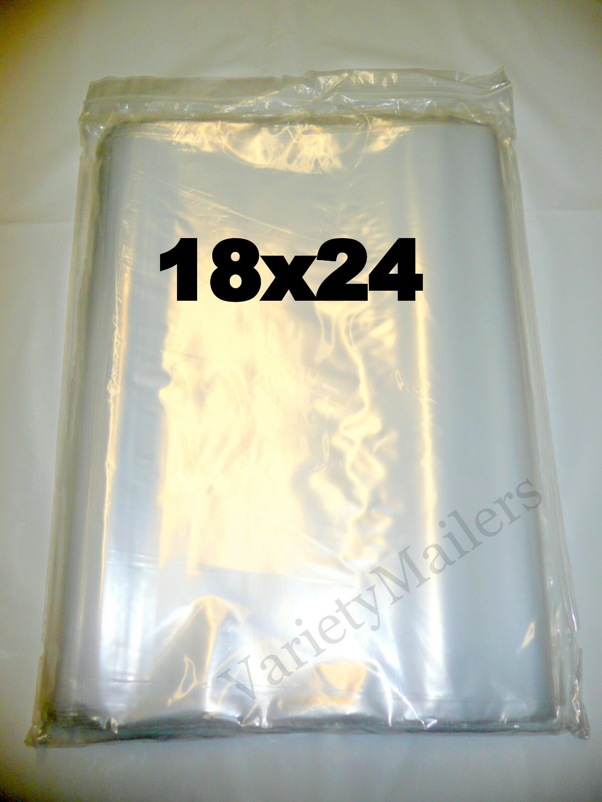 8 Reclosable Plastic Storage Bags 18»x 24» Clear 2 Mil LARGE Zip-Top Bags