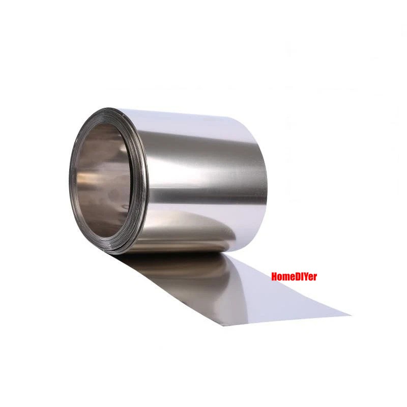 High Purity Nickel Strip Ni Plate Silver Gray Thin Foil Sheet 0.005mm-1mm Thick