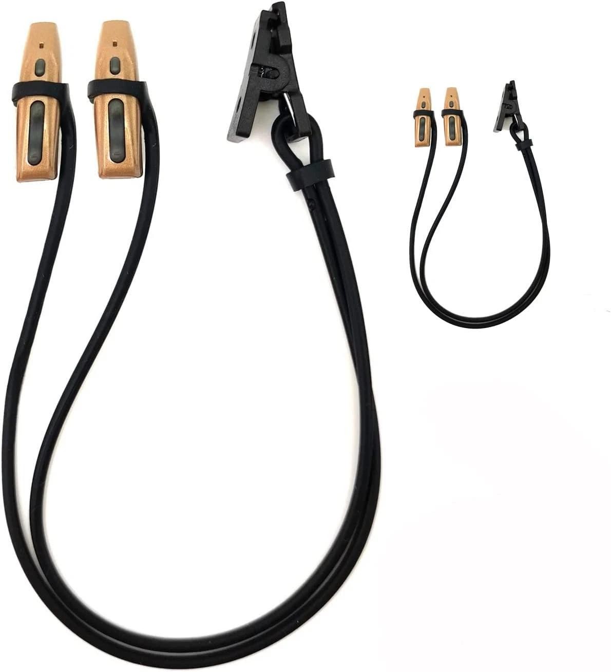 2 Pieces Hearing Aid Clip Anti-Lost Lanyard BTE 1 Count (Pack of 1), Black