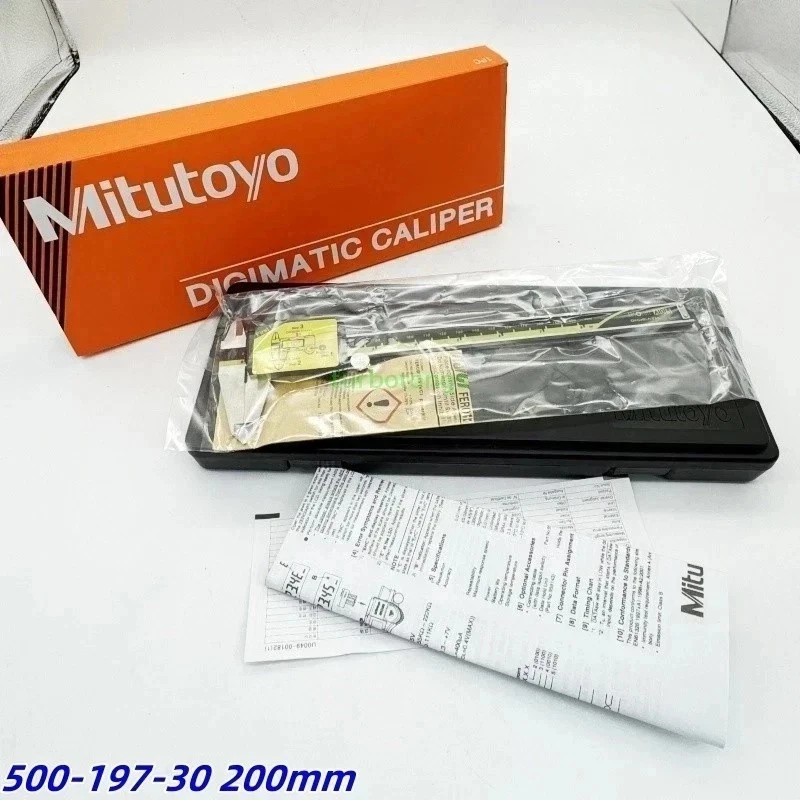 Mitutoyo Japan 500-197-30 200mm/8″ Absolute Digital Digimatic Vernier Caliper