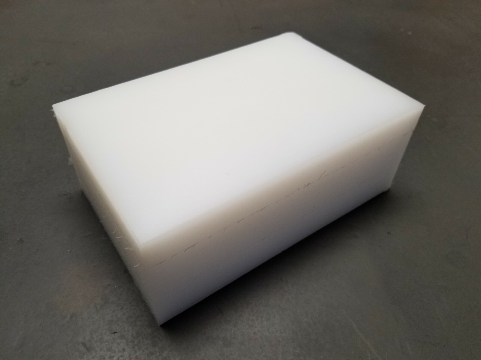UHMW Polyethylene Plastic CNC Mill Stock 2-1/2» x 5» x 7» (oversized)