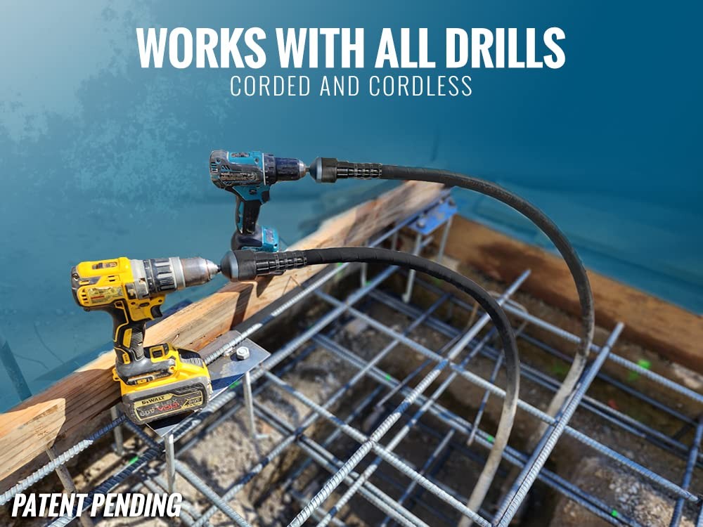 Concrete Vibrator Cordless Drill Powered Concrete Vibrating Tool TEMCo