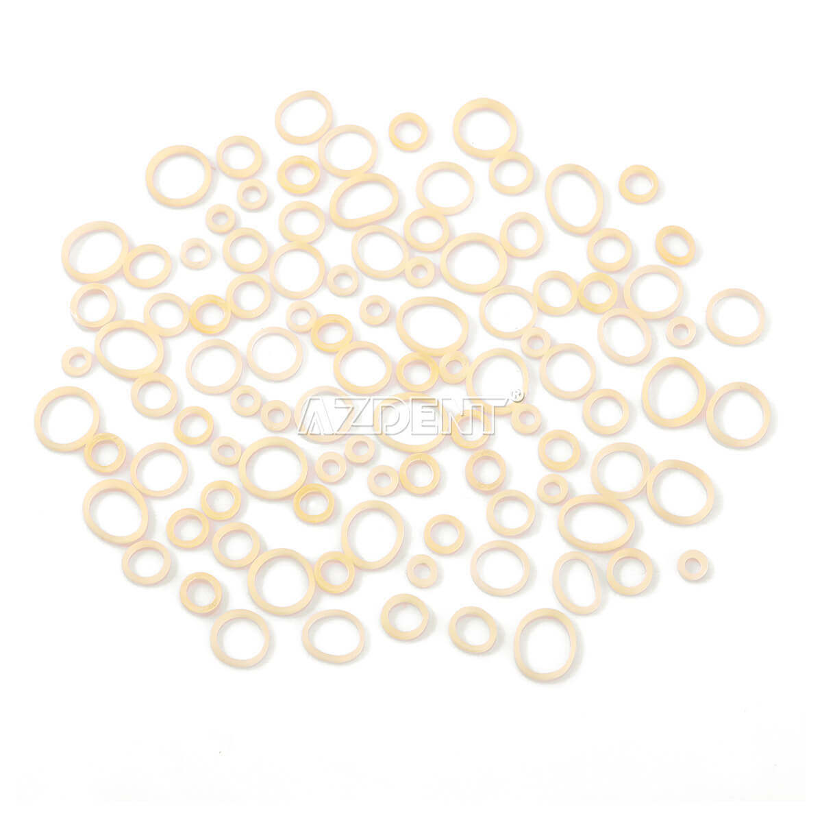 AZDENT Dental Ortho Elastics Latex Braces Rubber Bands 3.5/5.0/6.5OZ 5000Pcs