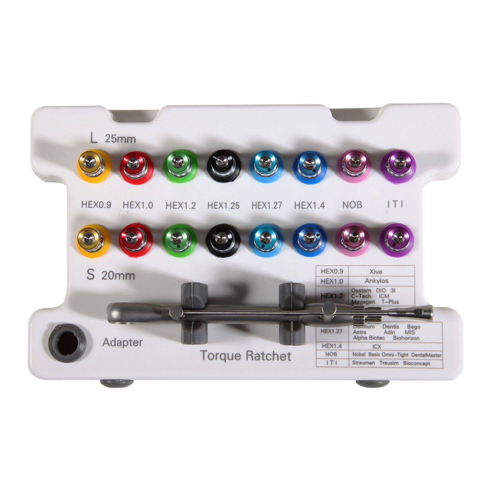 Dental Universal Implant Prosthetic Kit Torque Wrench Screw Drivers Remover st