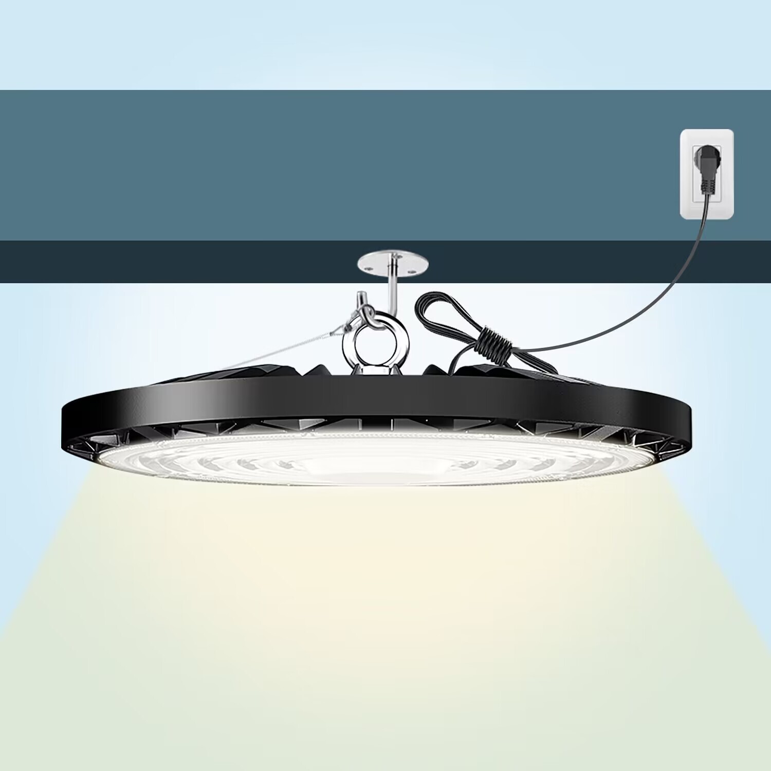 12Pcs 400W UFO Led High Bay Light Commercial Industrial Warehouse Gym Shop Light