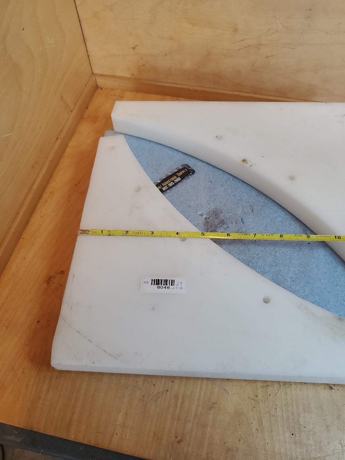 Delrin Plastic Acetel? PVC? PET? SHEET BULK DROPS 1″ ALL AS PICTURED