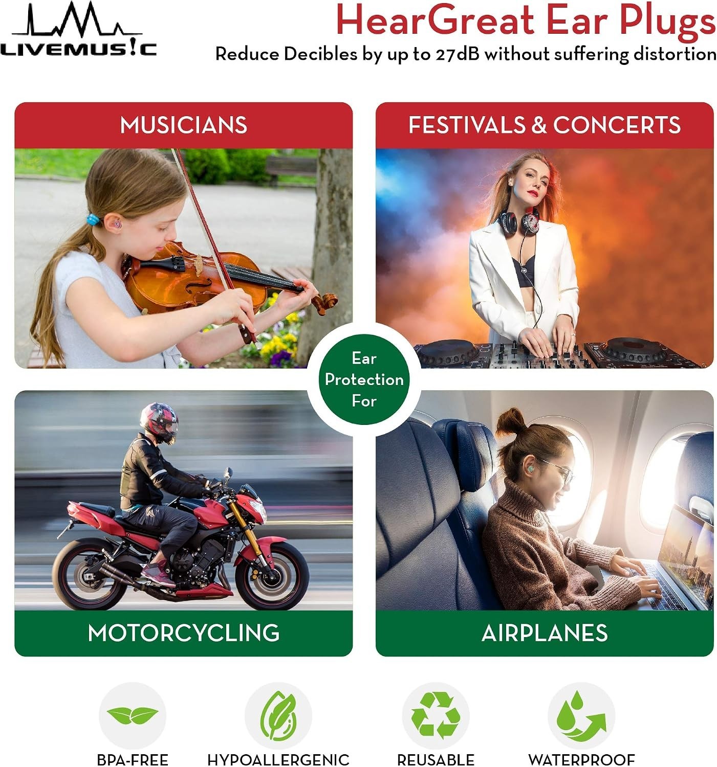 Comfortable Silicone Ear Plugs with Aluminum Case – Ideal for Sleep & Travel