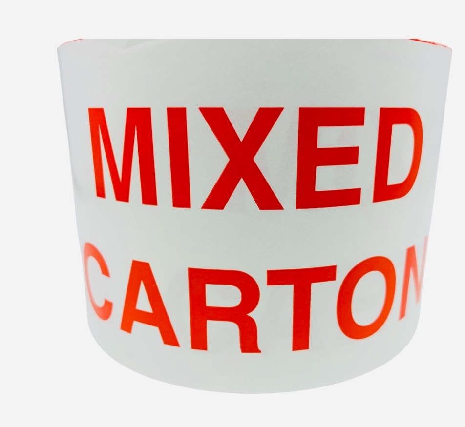3X5, MIXED CARTON, 500 labels per roll, 1-12 Rolls