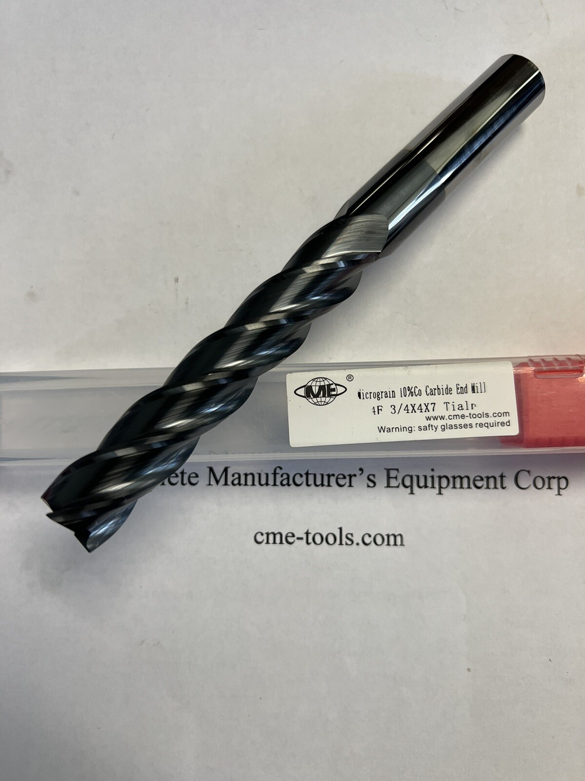 1pc 3/4″x4x7 X-long length Carbide End Mills Tialn Coated 4 Flt S/E –new