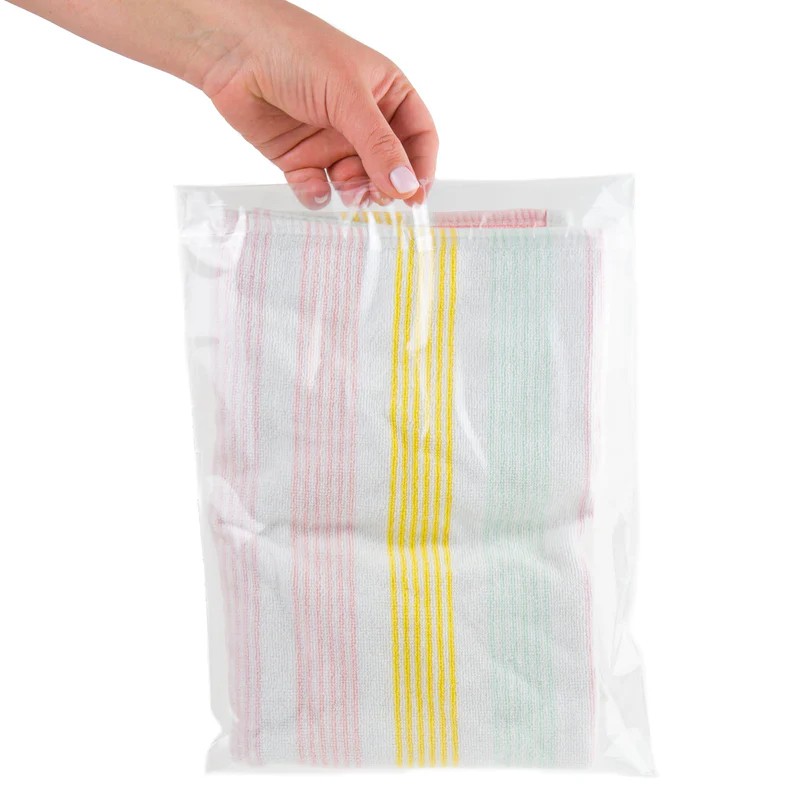 Poly Bags Flat Clear 1 Mil Open Top Plastic Transparent Bag High Clarity Layflat