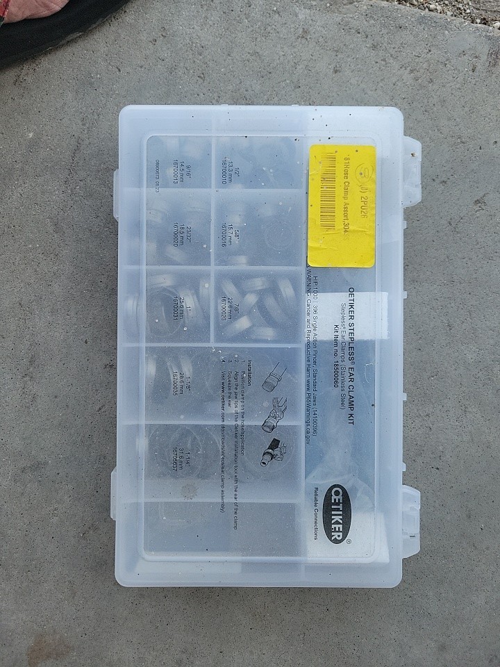 Oetiker 18500060 StepLess 1-Ear Clamp Kit Stainless Steel w/ Pliers