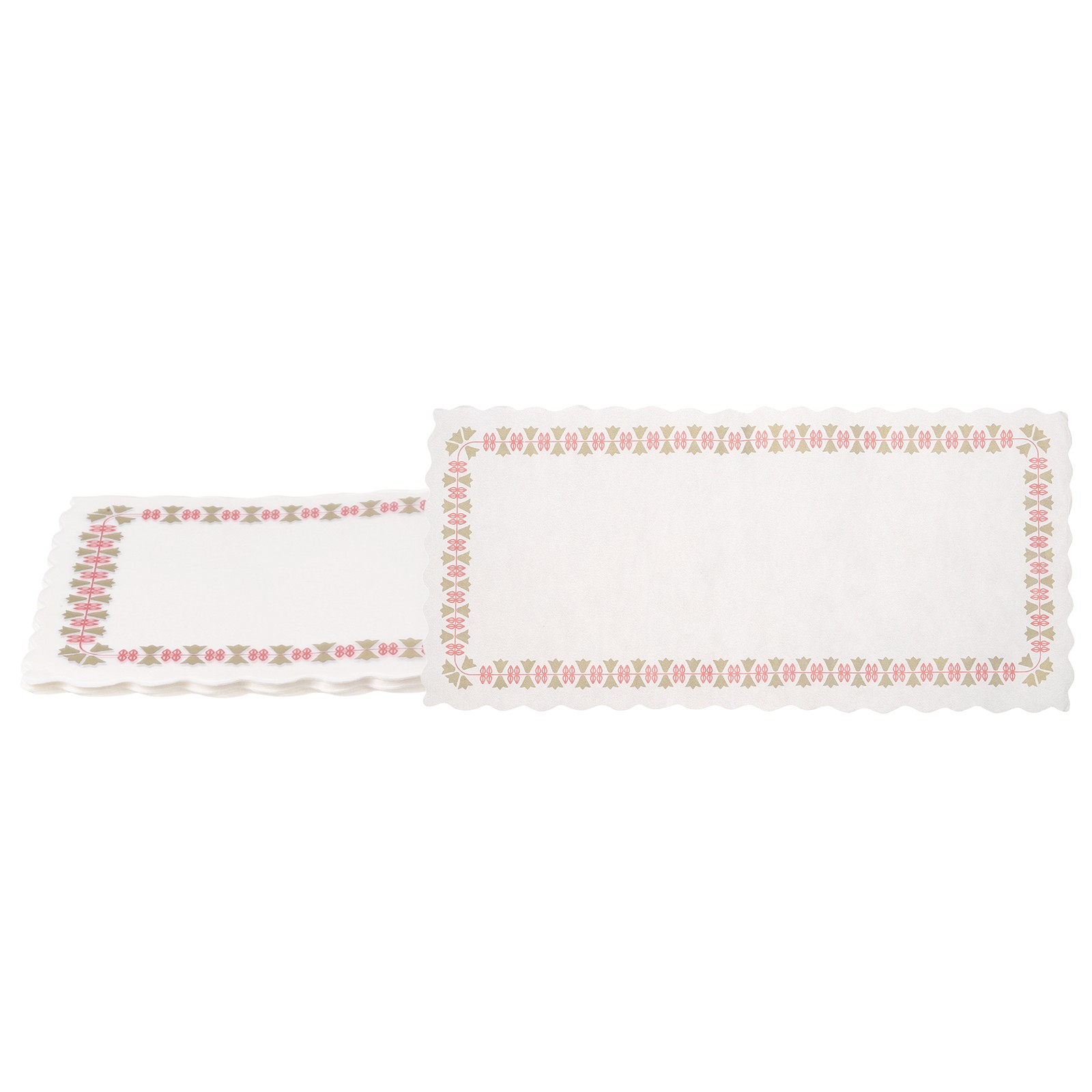 100pcs Paper Doilies 4.5″x9.5″ Paper Doilies Placemat, White