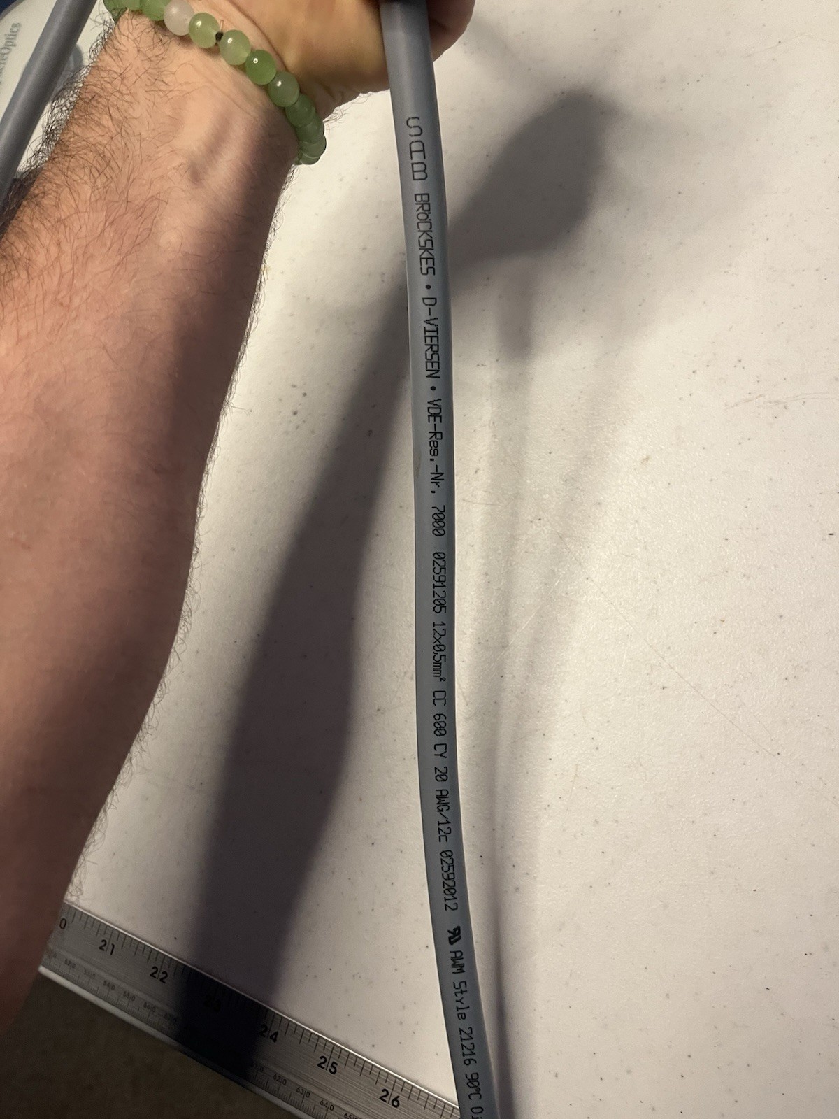 SAB Bröckskes CC 600 CY Shielded Control Cable 12.5FT 12×0.5mm² 600V
