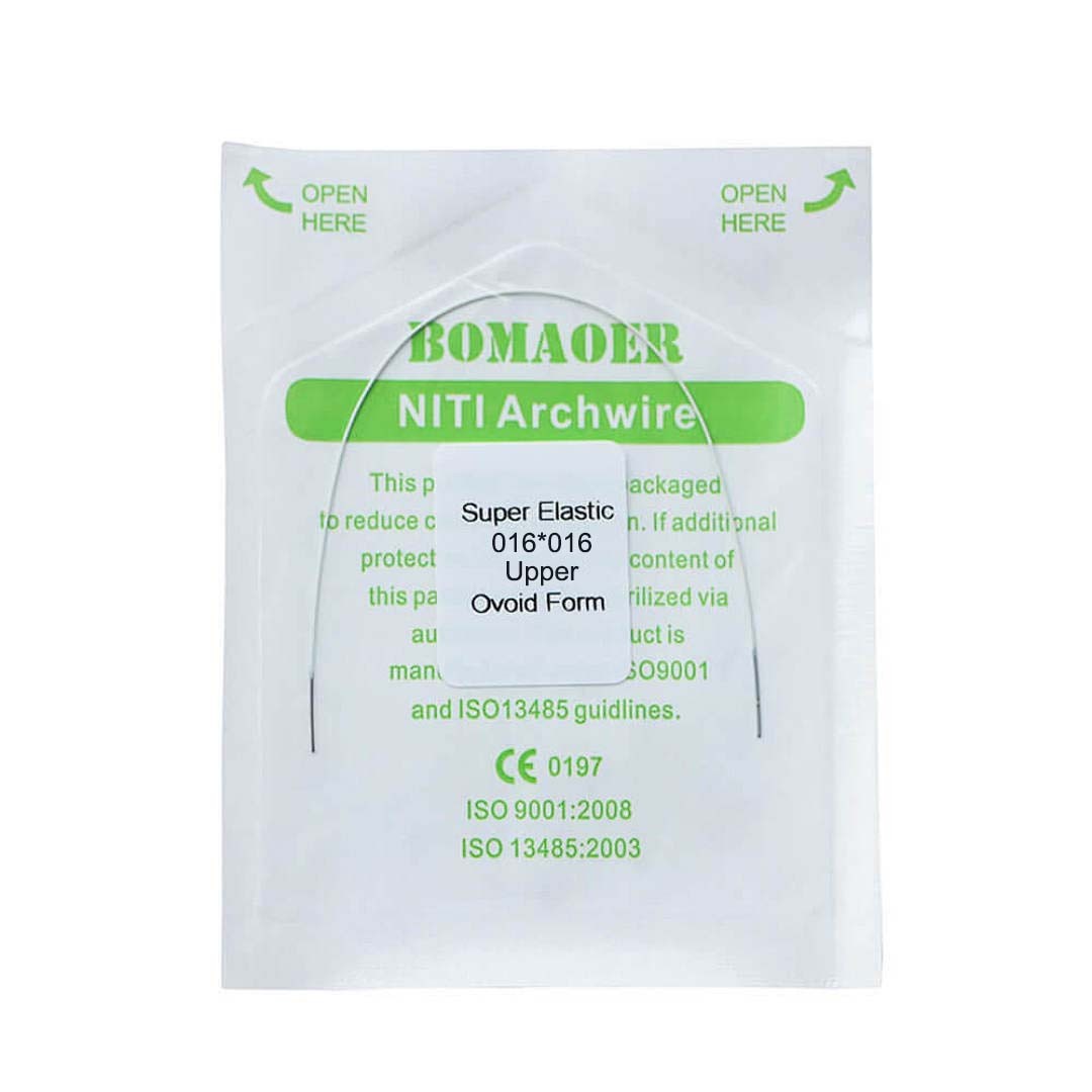 30×Dental Orthodontic Niti Rectangular Arch Wires Tooth Color Coated 16×16Upper
