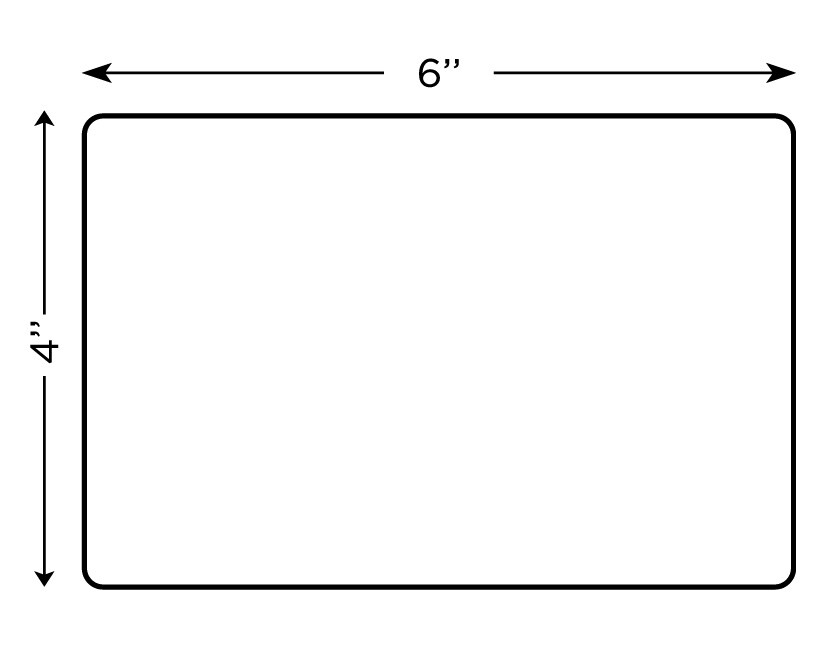 4 Rolls 4×6 Direct Thermal Shipping Labels – 250 per roll – 1000 labels