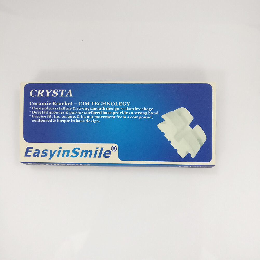 20Pc/pk Dental Orthodontic Ceramic Brackets Braces ROTH/MBT Slot.022 Hooks 3-4-5