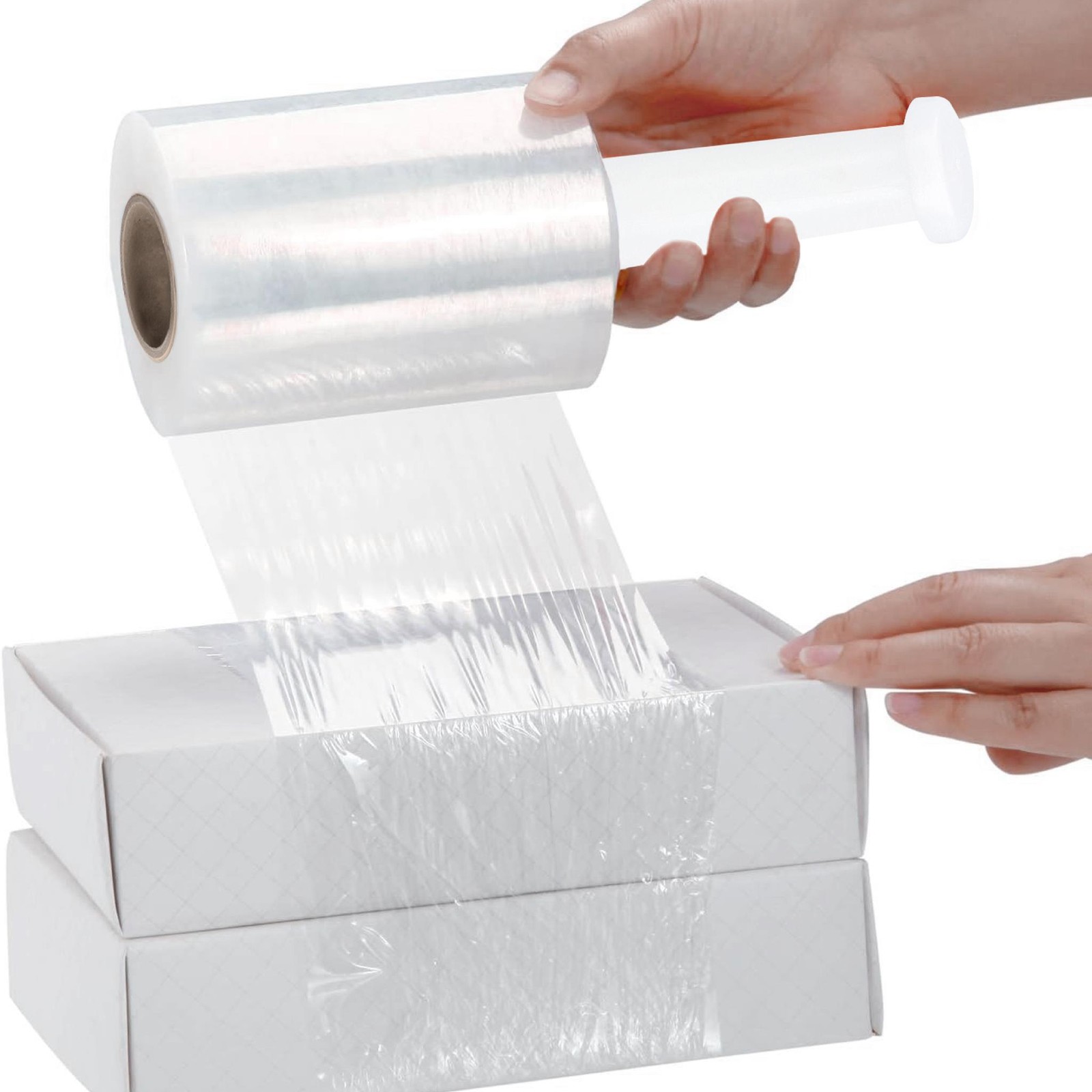 5″ x 1000FT 12 Rolls Pallet Wrap Stretch Film Shrink Hand Wrap 1000′