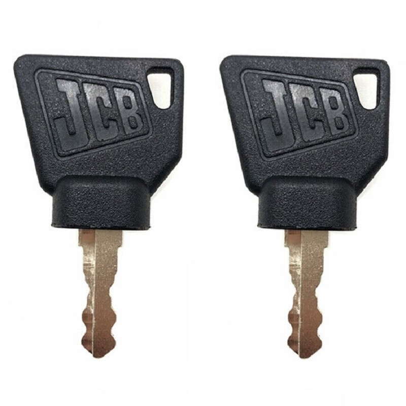 (2) JCB Heavy Equipment Ignition Keys – Factory Original with OEM Logo 701/45501