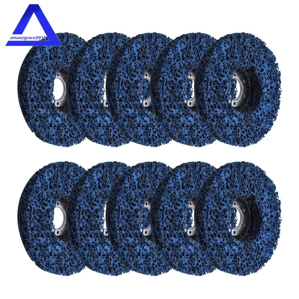 10 Pack 4.5»x7/8″ Poly Strip Disc Wheel Paint Rust Removal Clean Angle Grinder