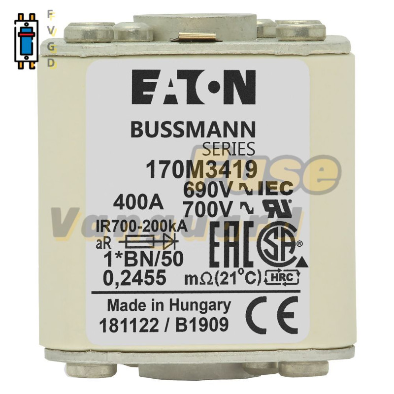 1PC Eaton BUSSMANN 170M3419 400A 690V Fuse