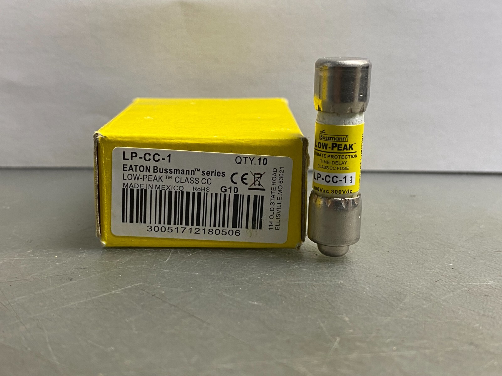 New Lot Bussmann LP-CC-1 LPCC 1 Amp Fuses Class CC 600 Volts NIB