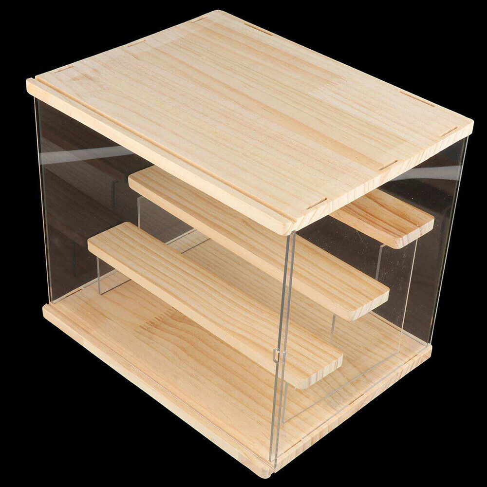 4-Tier Large Acrylic Display Case Dustproof Box for Collectibles Action Figures