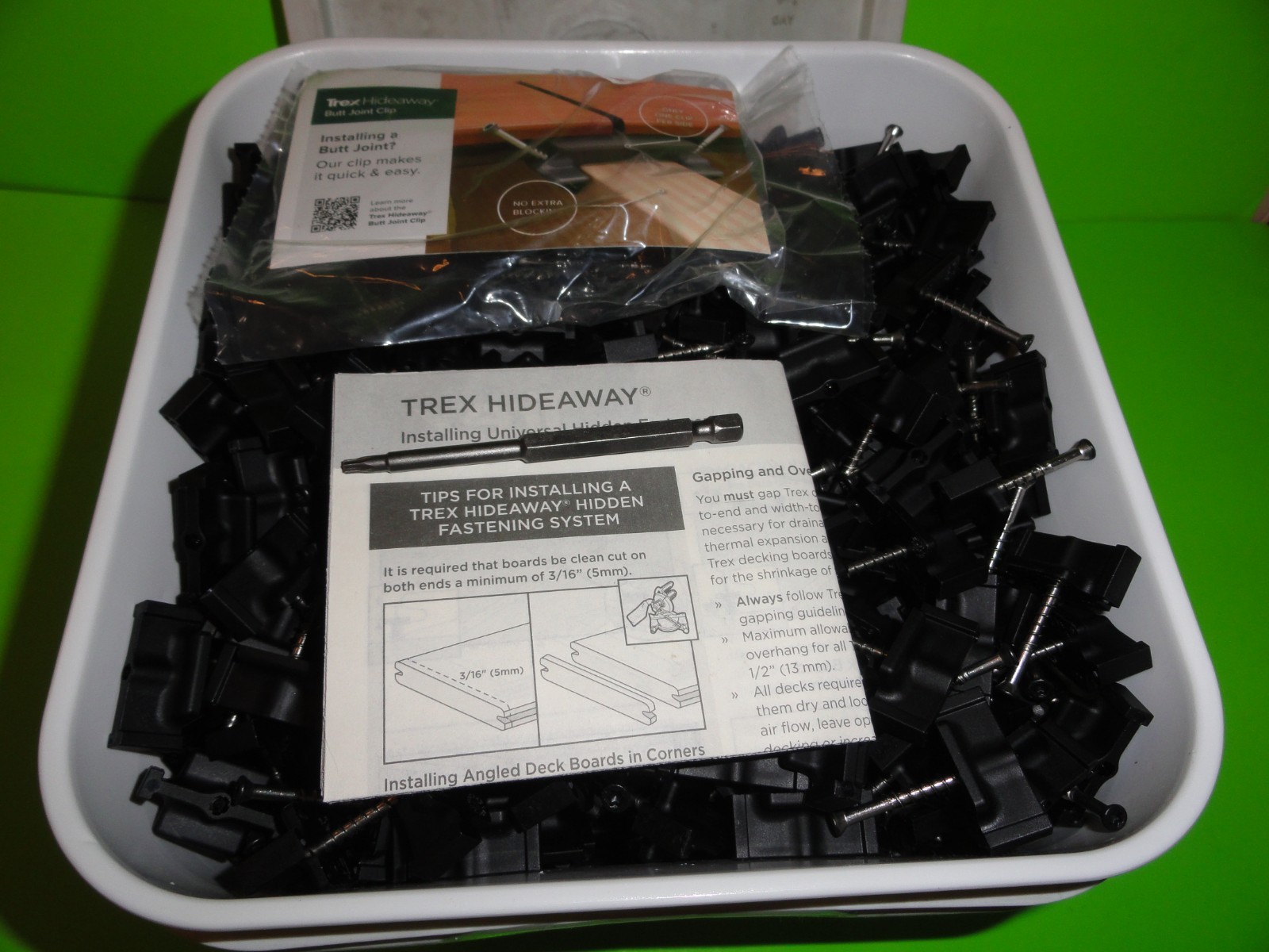 Trex Hideaway Hidden Deck Universal Fasteners 500 sq.ft. DA00002 FREE SHIPPING