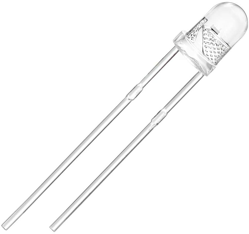Super Bright White LED 3mm 3V Water Clear Transparent – 10x 25x 50x 100x Pc Pkgs