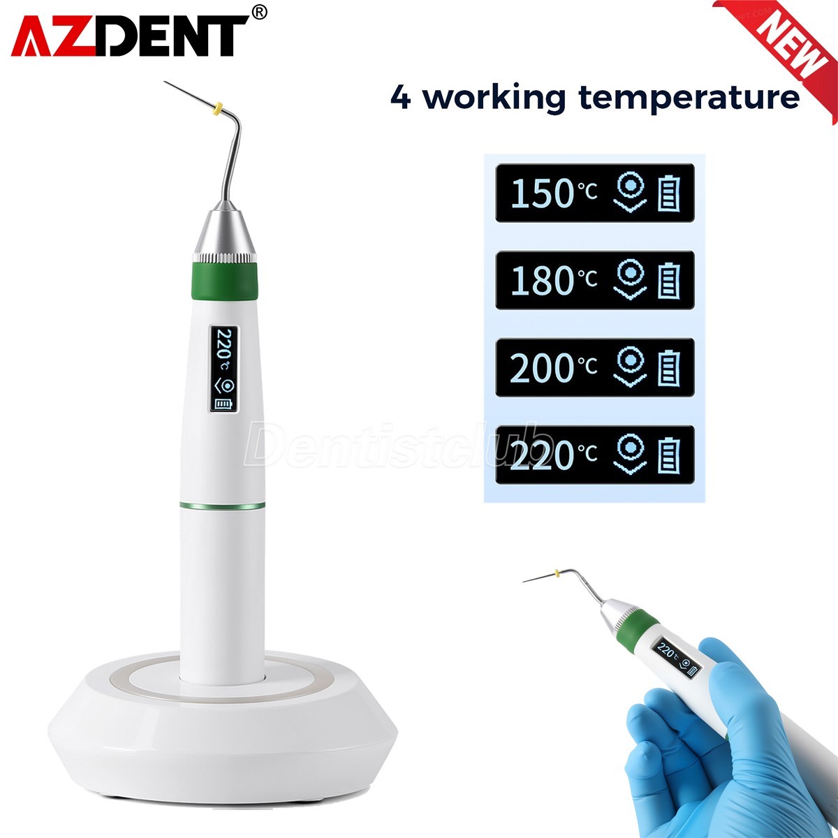 Dental Obturation System Gutta Percha Endo Heated Pen /Hand Plugger Filling Tips
