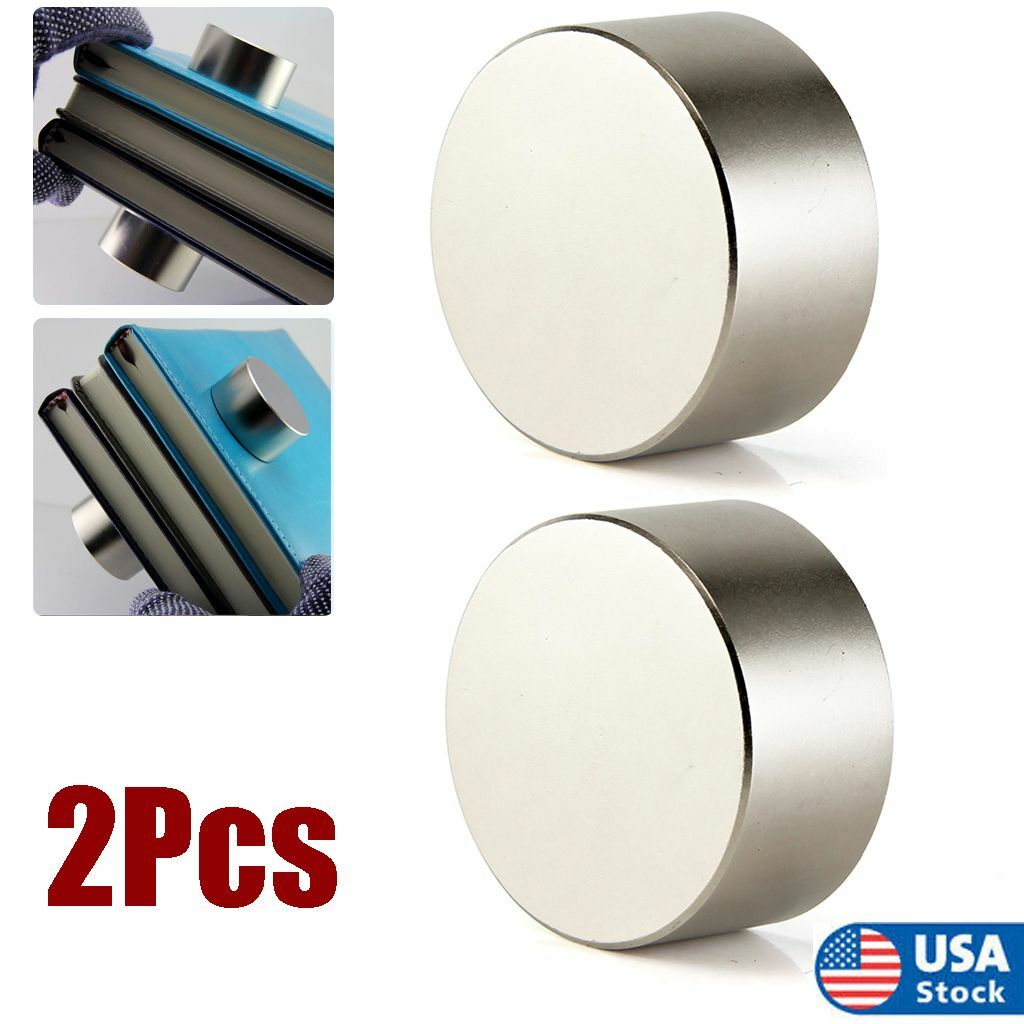 2Pack N52 Large Neodymium Rare Earth Magnet Big Super Strong 40mm*20mm